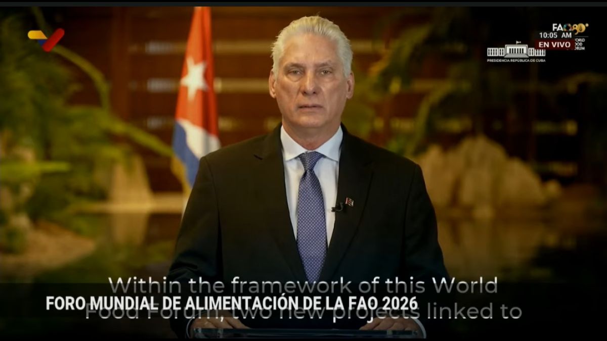 Díaz-Canel presents projects for food security in Cuba at the FAO Forum