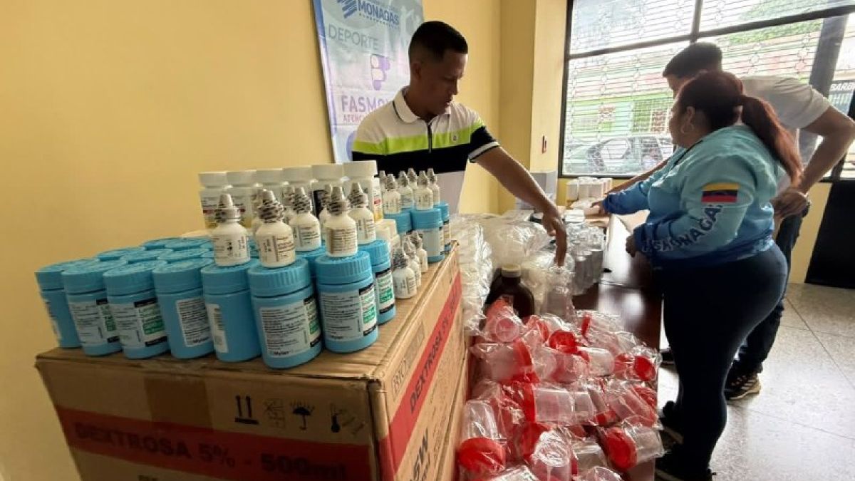 More than 11,000 people from Monagua were favored with the delivery of medical supplies and medicines