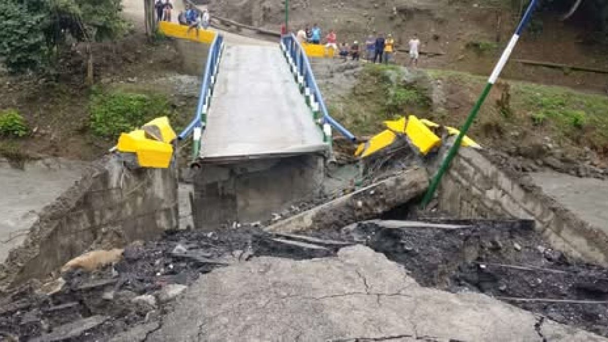 After heavy rains in Portuguesa, 12 road structures collapsed