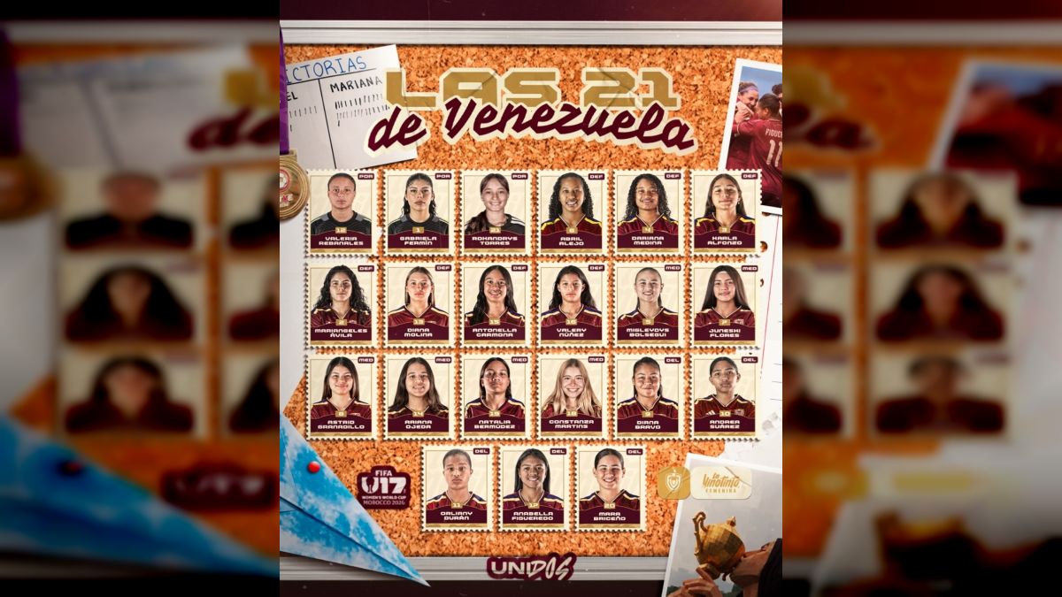 Vinotinto women's under-17 has already been called up for the World Cup Morocco 2026