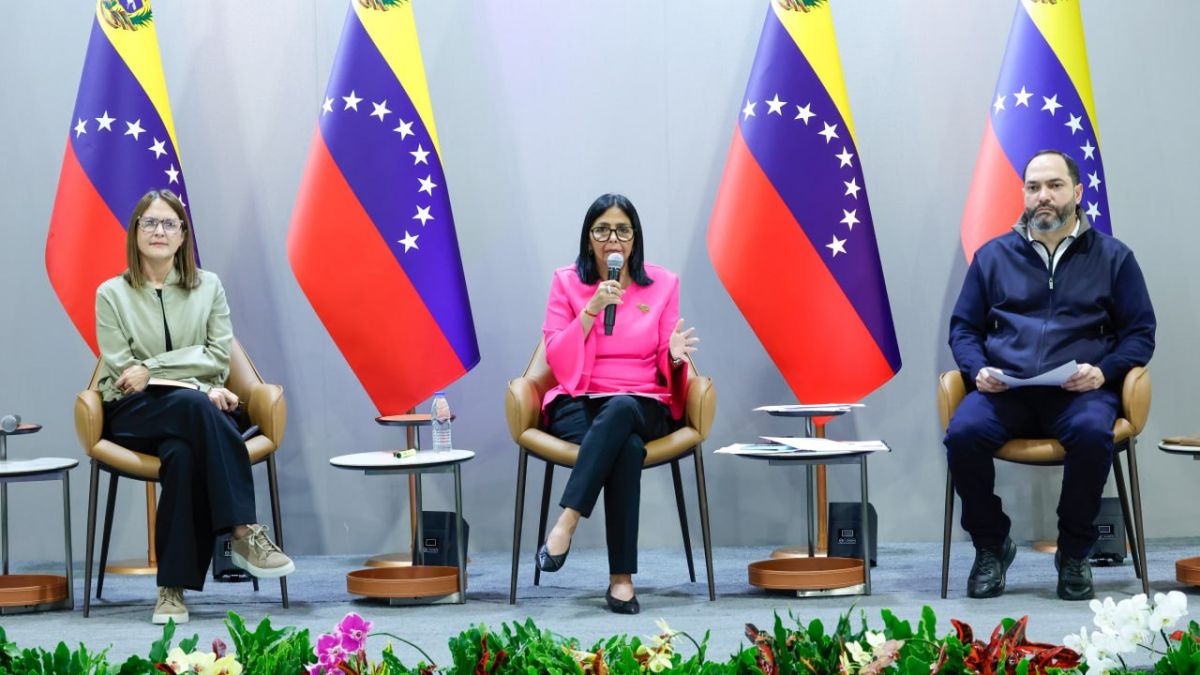 President Delcy Rodríguez spoke at the closing of the Energy, Oil and Gas 2026 conference