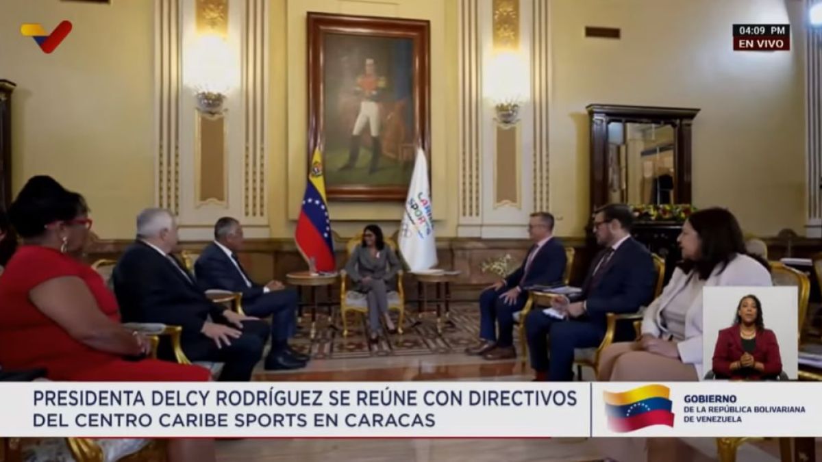 Head of State Delcy Rodríguez presents Venezuela's candidacy to host the 2030 Central American and Caribbean Games